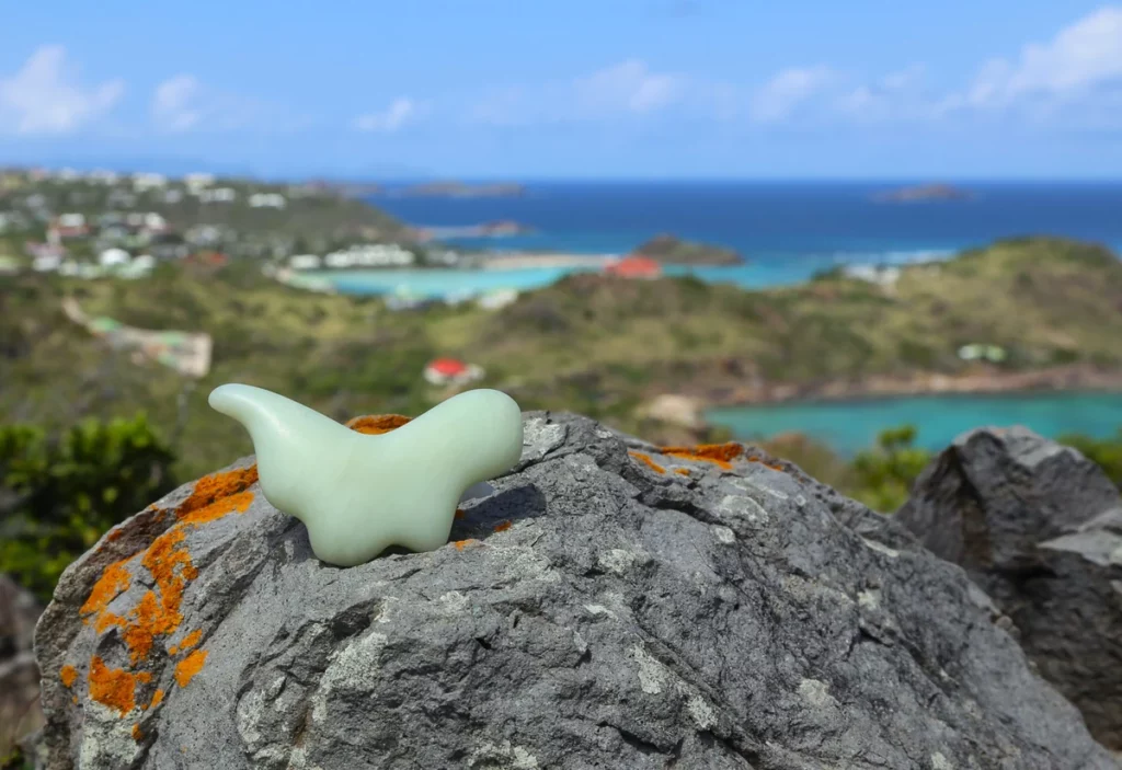 Gua Sha en jade néphrite pour le corps