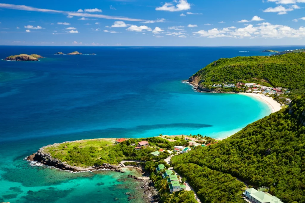 Baie de colombier à Saint-Barthélémy.