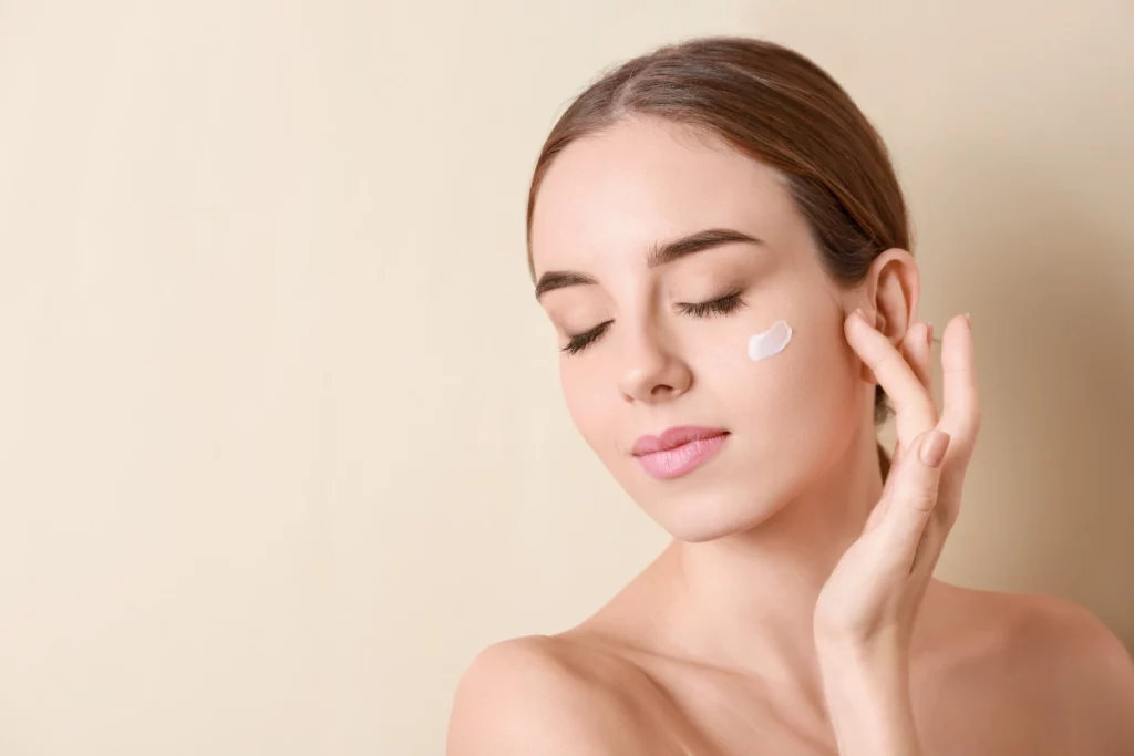 Crème pour le visage.