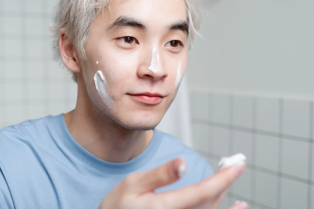 Crème pour homme.