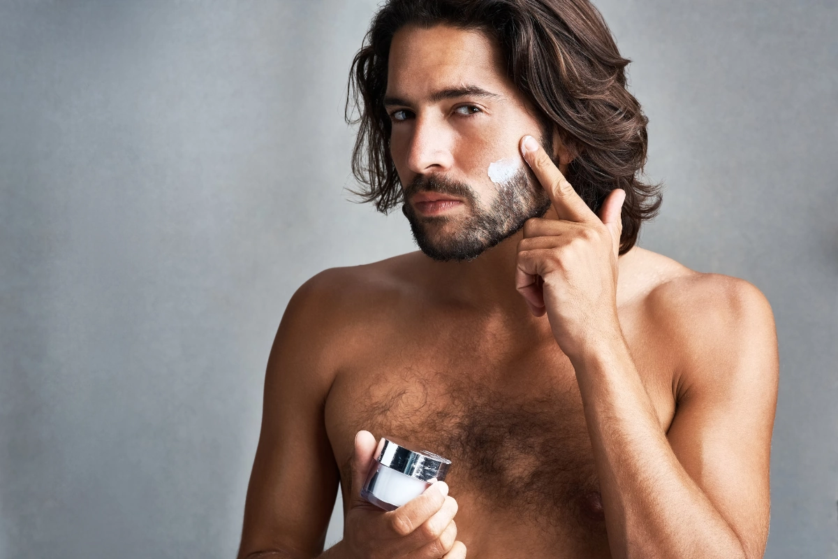 Crème pour homme.