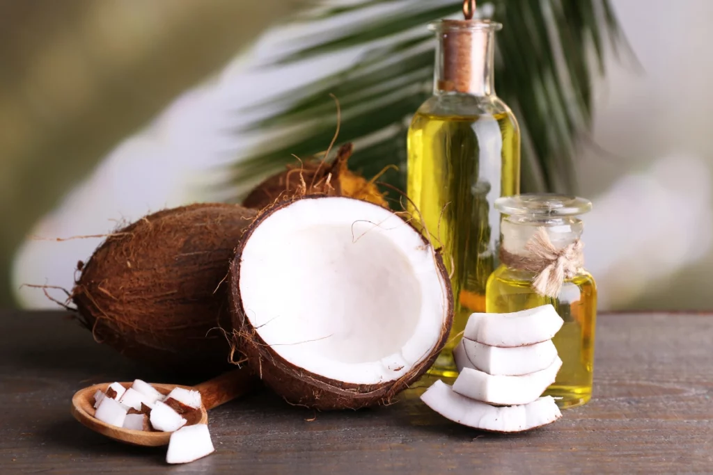 Huile de coco.