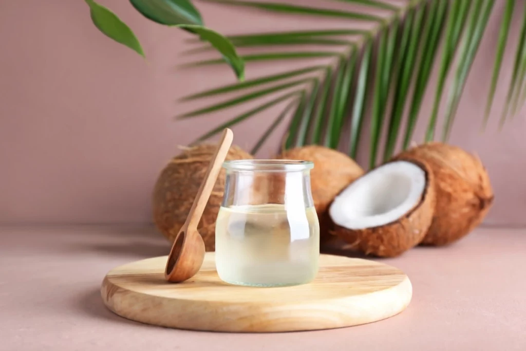 Huile de coco.