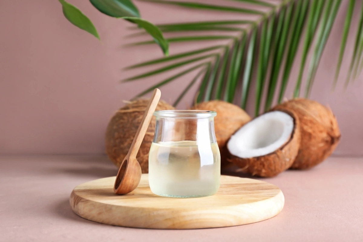 Huile de coco.