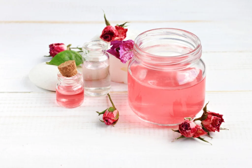 Huile essentielle de rose.