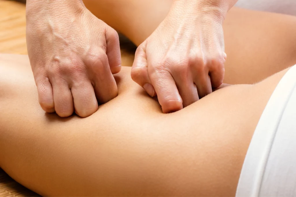Massage ischio.